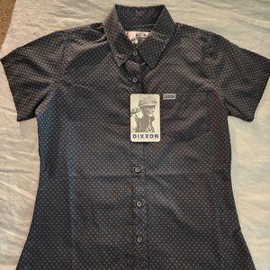 Women's DIXXON The WEST END Short Sleeve Party Shirt - Size SMALL